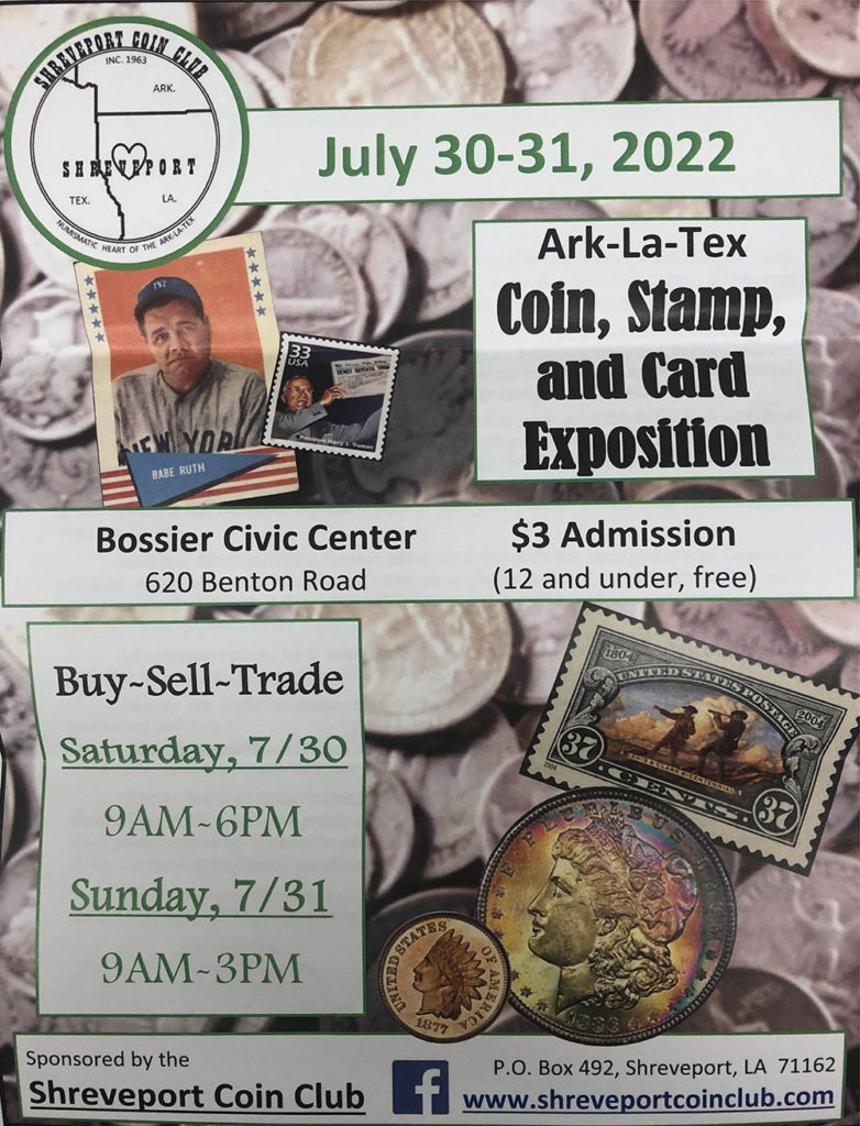 Show Schedule Minden Coin & Collectibles Rare Coins Gold Silver